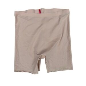 Spanx Power Short Womens Medium Beige Nude Seamless Shapewear Mid Thigh Shaper